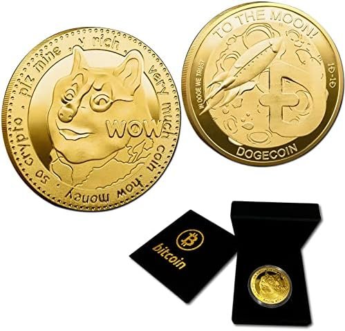 dgbtcart Physical Dogecoin Coin in a Deluxe Box – Collectible Gift | Limited Edition Blockchain Cryptocurrency | Commemorative Tokens | Doge Crypto Coin