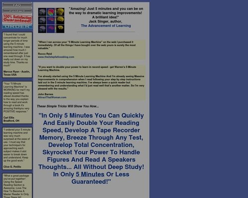 5 Minute Learning Machine: Doubling Your Power To Learn In Only 5 Minutes… Guaranteed
