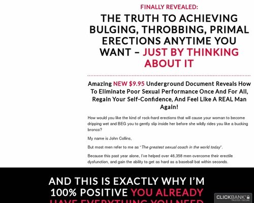 The ED Bible – Naturally Put An End To Erectile Dysfunction For Less Than $10